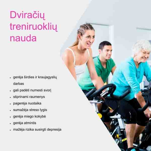 Treniruokliu dviracių nauda